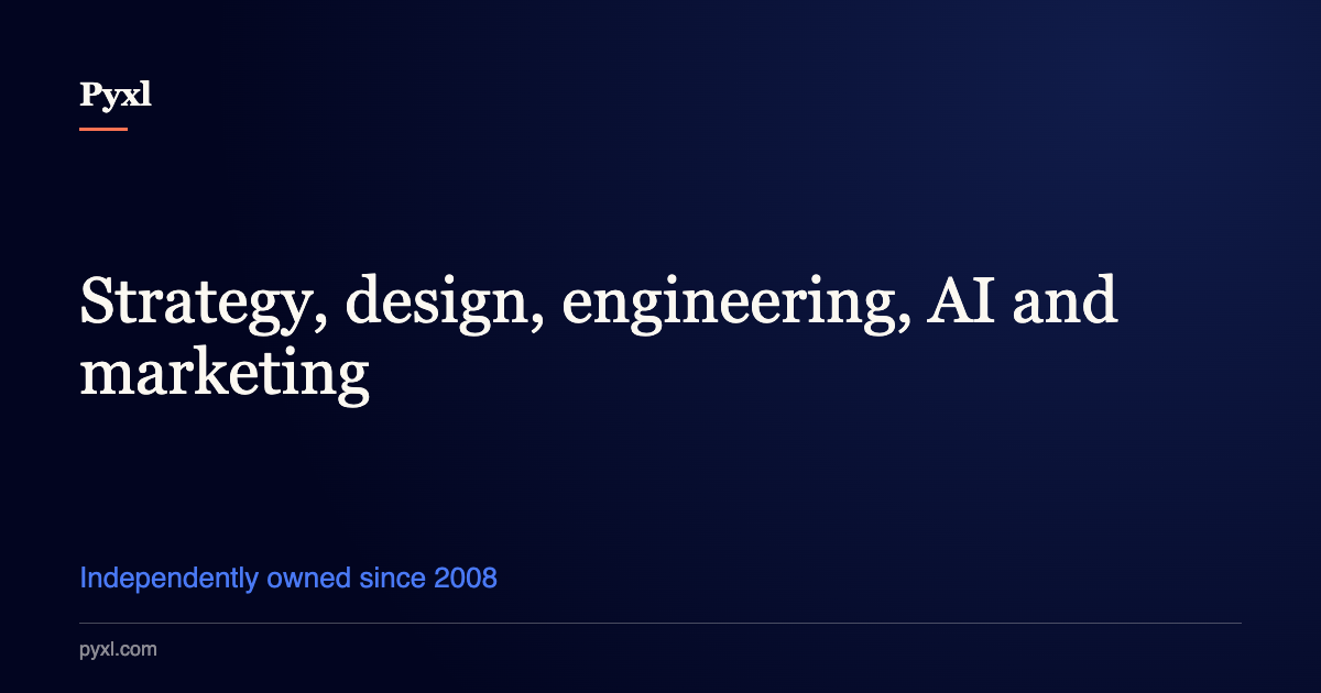 Pyxl website preview
