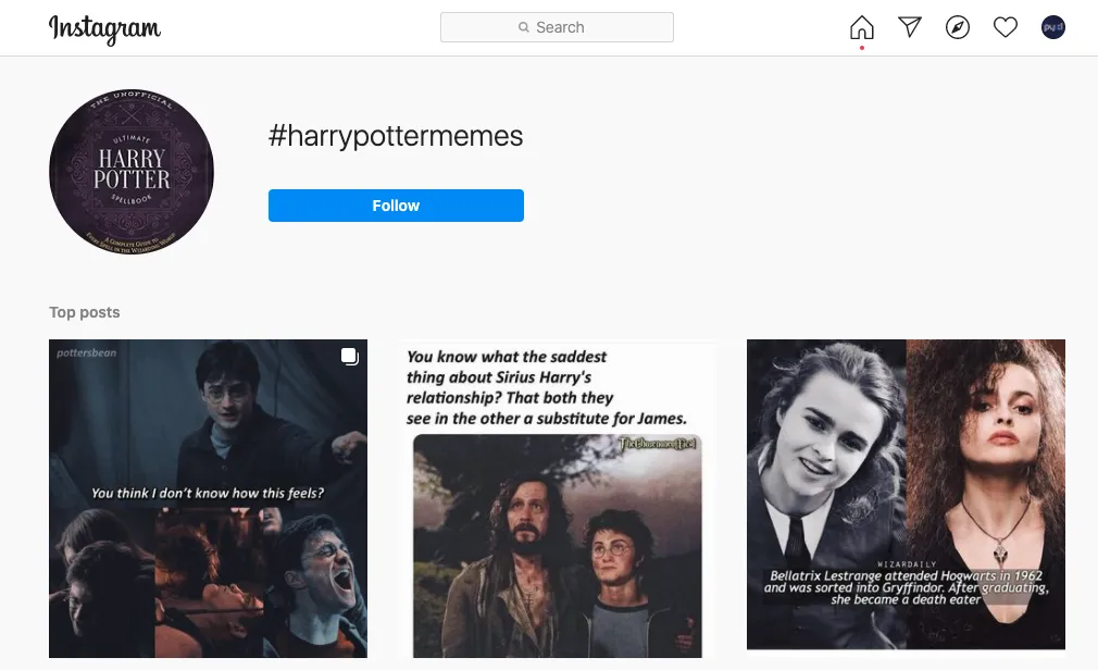#HarryPotterMemes