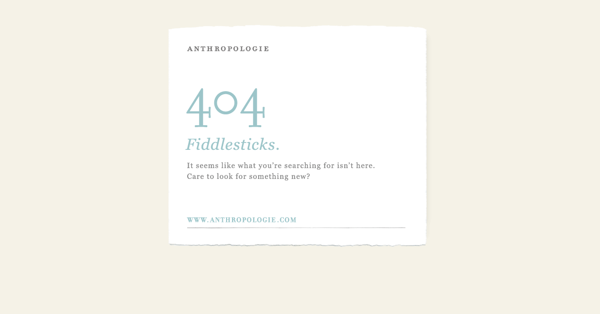 anthropologie 404