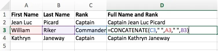 concatenate