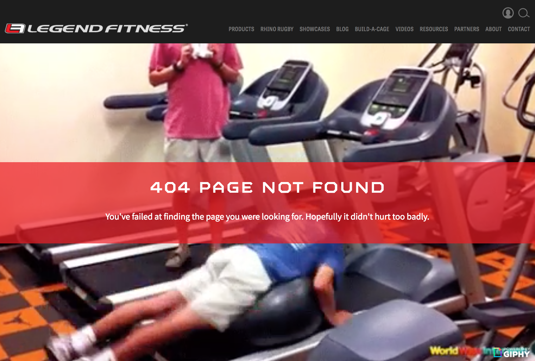 Legend Fitness 404 Page