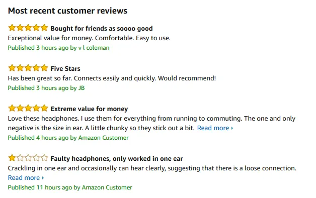 product reviews