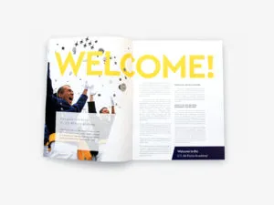 US Air Force visitor guide welcome page