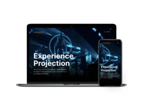 Luxedo website displayed on laptop and iphone