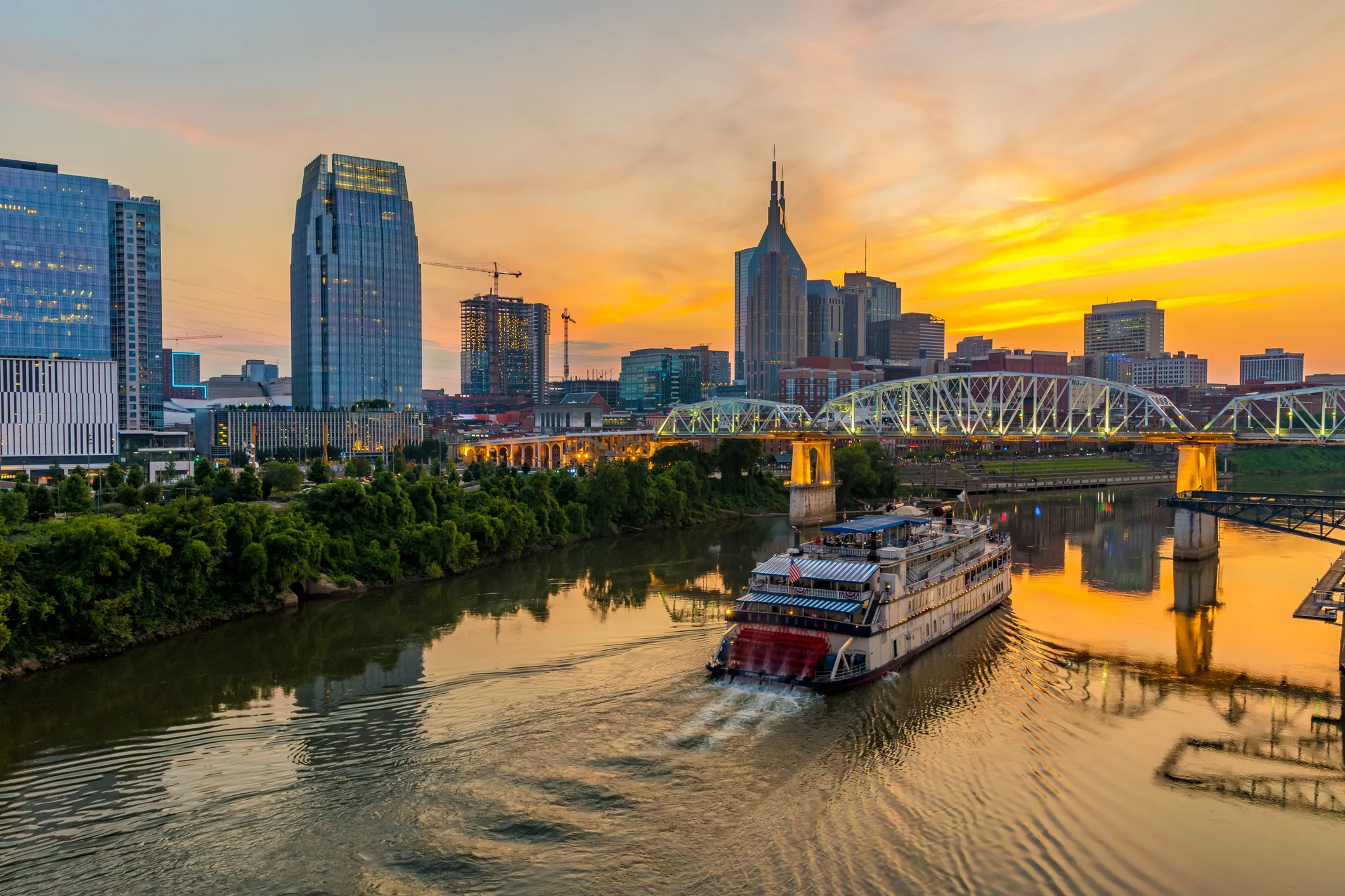 Nashville Tennessee Skyline at Night