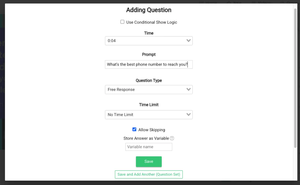 Interactive Survey