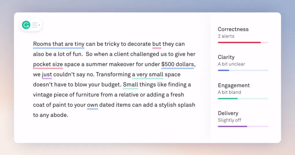 Grammerly Editing