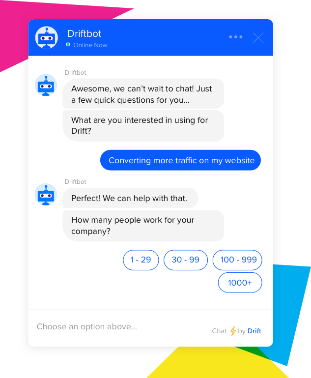 Driftbot AI Chatbots Example