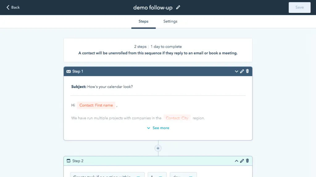 email sequence